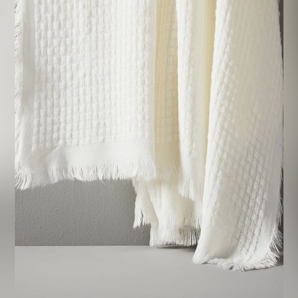 West Elm Waffle Weave Blanket Throw